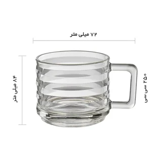 لیوان پاشاباغچه مدل Bricks کد 55833 بسته شش عددی 102059739
